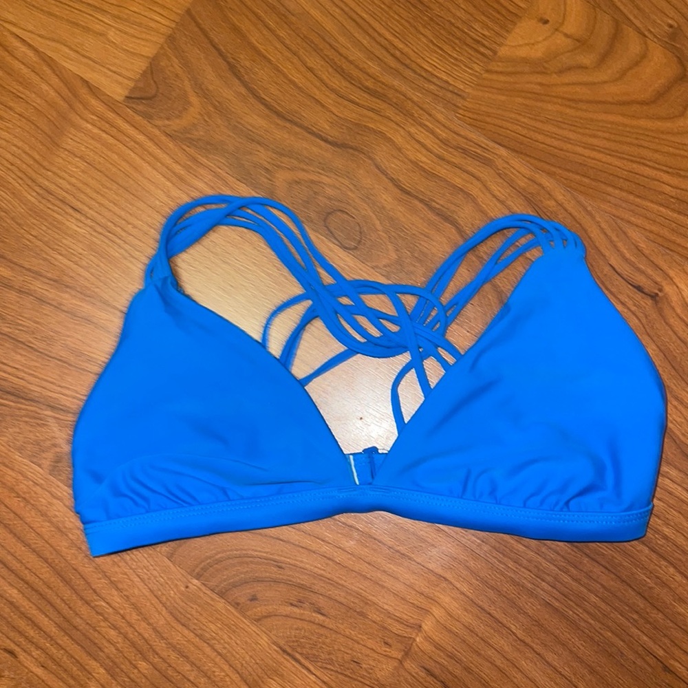 Blue bathing suit top